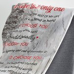 Gepersonaliseerde You Are The Only One I Want To Annoy For The Rest Of My Life Flannel Sherpa Blanket Travel Vrouw Cadeau