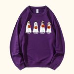 Personalized Cute Ghost Dog Halloween Sweatshirt Funny Halloween Gift for Dog Lover Pet Lover