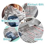 Gepersonaliseerde You Are The Only One I Want To Annoy For The Rest Of My Life Flannel Sherpa Blanket Travel Vrouw Cadeau