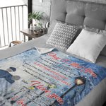 Personalized The Day I Met You I Have Found The One Whom My Soul Loves Flannel Sherpa Blanket Husband's Gift Wedding Anniversary