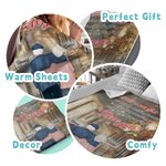 Coperta di flanella Sherpa personalizzata No Matter How Old We Get Never Stop Holding Hands Regalo del marito Anniversario di matrimonio