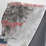 Gepersonaliseerde No Matter How Old We Get Never Stop Holding Hands Deken Gift voor echtgenoot Sherpa Flannel