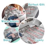 Voor de wereld ben je misschien één persoon, maar voor mij ben je de werelddeken Vrouwelijk geschenk Sherpa flanel