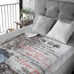 Gepersonaliseerde I Wish I Could Turn Back The Clock Deken Gift voor Vrouw Huwelijksverjaardag Gift