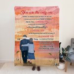 Personalized You Are The Only One I Want To Annoy For The Rest Of My Life Blanket Flannel Sherpa Wedding Anniversary for Couples