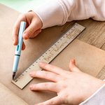 Règle en bois de hêtre personnalisée pour les enfants pour la rentrée scolaire Cadeau d'anniversaire et de Noël