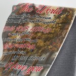 Personalisierte Für die Welt können Sie eine Person sein, aber für mich sind Sie die Welt Decke Hochzeitstag Geschenk Sherpa Flanell