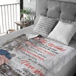 Voor de wereld ben je misschien één persoon, maar voor mij ben je de werelddeken Vrouwelijk geschenk Sherpa flanel