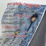 Personalisierte Sie sind die einzige, die ich Decke Flanell Sherpa Hochzeitstag Geschenk für Ehepaar