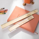 Règle en bois de hêtre personnalisée pour les enfants pour la rentrée scolaire Cadeau d'anniversaire et de Noël