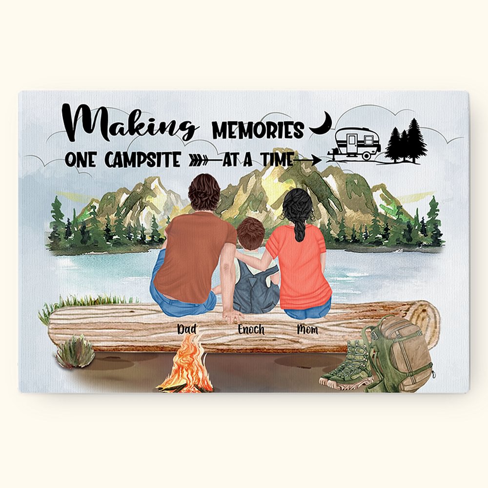 Décoration murale personnalisée sans cadre Making Fun Parent-Child Activities Memories Cadeau pour la famille