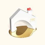 Personalized Love Heart Sweet House Desktop Ornament with Tray Housewarming Anniversary Christmas Home Decor Gift for Couple Family