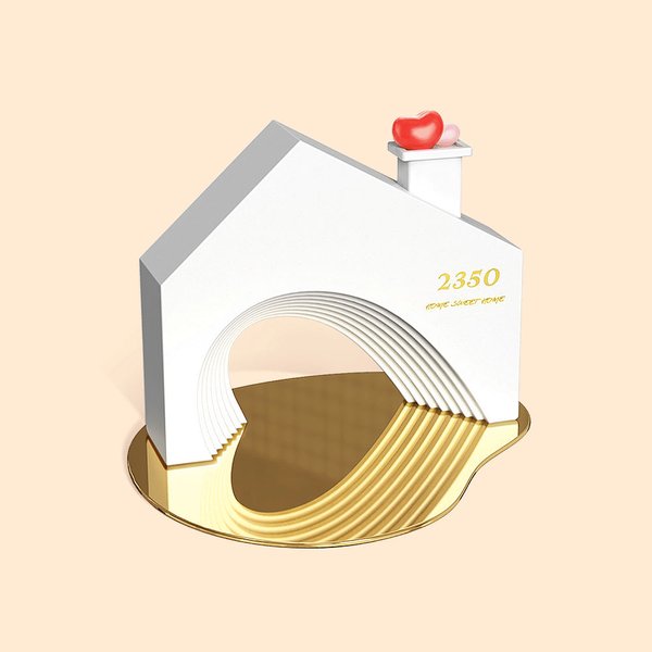 Ornamento da scrivania con vassoio personalizzato Love Heart Sweet House Anniversario regalo di Natale Home Decor per la coppia famiglia