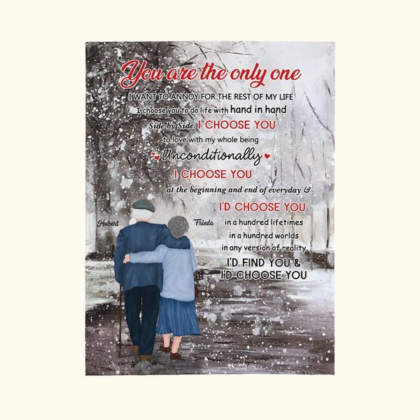 Gepersonaliseerde You Are The Only One I Want To Annoy For The Rest Of My Life Flannel Sherpa Blanket Travel Vrouw Cadeau