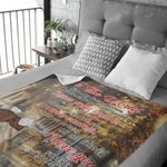 Personalisierte Für die Welt können Sie eine Person sein, aber für mich sind Sie die Welt Decke Hochzeitstag Geschenk Sherpa Flanell