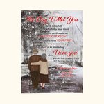 Gepersonaliseerde De Dag Dat Ik Je Ontmoette Ik Heb Degene Gevonden Van Wie Mijn Ziel Houdt Flanellen Sherpa Deken Vrouwelijk Geschenk