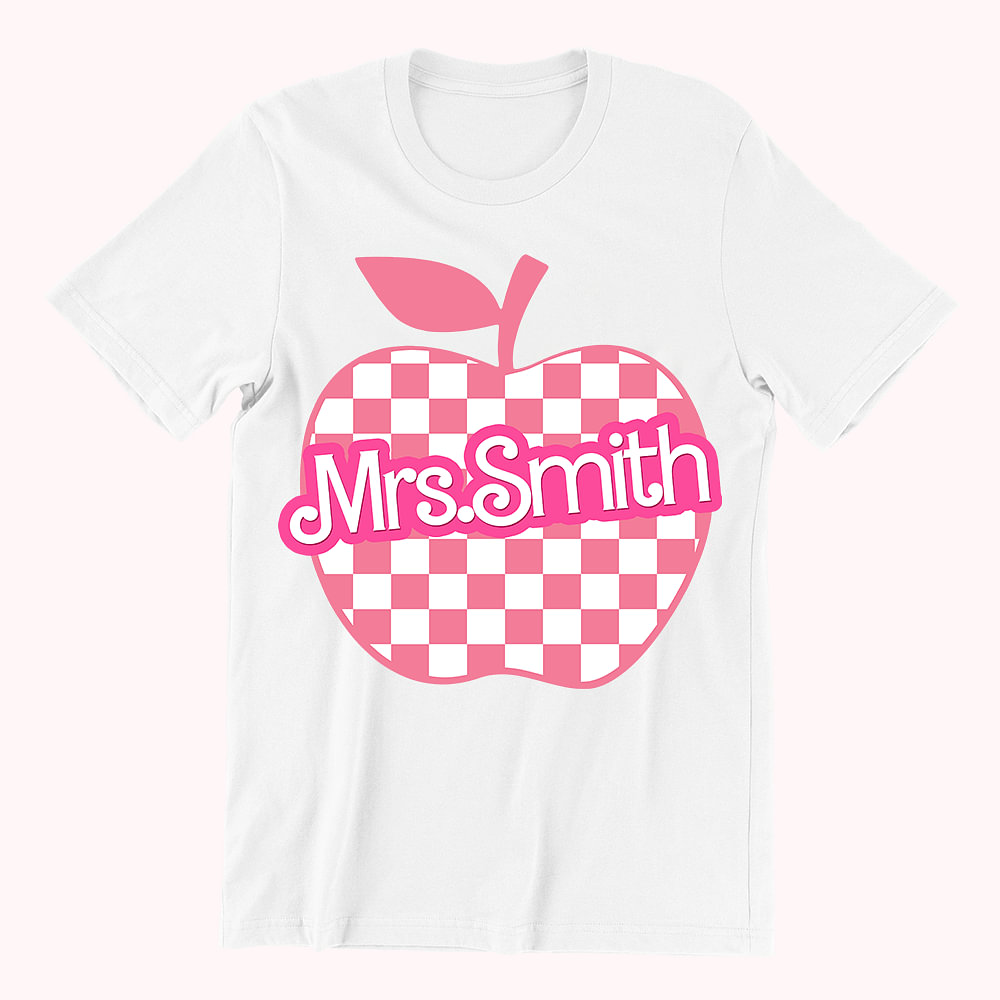 Chemise personnalisée à carreaux Apple Style Poupée Inspirational Teacher Shirt Life Teacher Sweatshirt Teacher Appreciation Gift