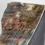 Gepersonaliseerde I Wish I Could Turn Back The Clock Flannel Sherpa Deken Huwelijksverjaardag