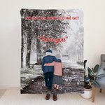 Gepersonaliseerde No Matter How Old We Get Never Stop Holding Hands Deken Gift voor echtgenoot Sherpa Flannel