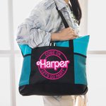 Bolsa de mano grande personalizada inspirada en muñecas rosas con bolsillos de malla y cremallera Regalo de agradecimiento para profesores Empleados Enfermeras