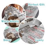 Gepersonaliseerde De Dag Dat Ik Je Ontmoette Ik Heb Degene Gevonden Van Wie Mijn Ziel Houdt Flanellen Sherpa Deken Vrouwelijk Geschenk