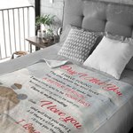 Personalizada The Day I Met You I Have Found The One Whom My Soul Loves Flannel Sherpa Blanket Regalo de marido Regalo de aniversario de boda