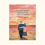 Gepersonaliseerde No Matter How Old We Get Never Stop Holding Hands Flannel Sherpa Deken Vrouwelijk Geschenk