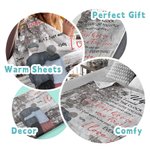 Gepersonaliseerde I Wish I Could Turn Back The Clock Deken Gift voor Vrouw Huwelijksverjaardag Gift