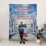 Personalized When We Get To The End Of Our Lives Together Flannel Sherpa Blanket Anniversary Gift for Couple