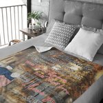 Gepersonaliseerde I Wish I Could Turn Back The Clock Flannel Sherpa Deken Huwelijksverjaardag