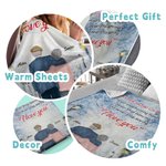 Personlig No Matter How Old We Get Never Stop Holding Hands Teppe Flanell Sherpa Bryllupsdag