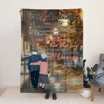 Gepersonaliseerde I Wish I Could Turn Back The Clock Flannel Sherpa Deken Huwelijksverjaardag