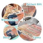 Voor de wereld ben je misschien maar één persoon, maar voor mij ben je de wereld Flanellen Sherpa deken Cadeau echtgenoot Huwelijksverjaardag cadeau