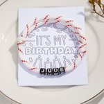 Personalised Handmade Baseball Adjustable Bead Bracelet with Name Sport Theme Team Spirit Birthday Gift for Kids Teen