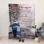Gepersonaliseerde You Are The Only One I Want To Annoy For The Rest Of My Life Flannel Sherpa Blanket Travel Vrouw Cadeau