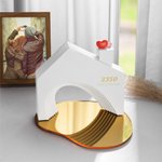Personalized Love Heart Sweet House Desktop Ornament with Tray Housewarming Anniversary Christmas Home Decor Gift for Couple Family