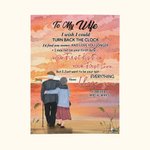 Gepersonaliseerde Ik Wou Dat Ik De Klok Kon Terugdraaien Flanellen Sherpa Deken Huwelijksverjaardag Cadeau