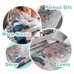 Gepersonaliseerde No Matter How Old We Get Never Stop Holding Hands Deken Gift voor echtgenoot Sherpa Flannel