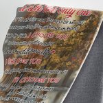 Personalised You Are The Only One I Want To Annoy For The Rest Of My Life Blanket Husband's Gift Travel Wedding Anniversary