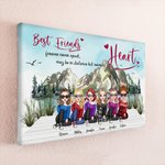 Personalised Best Friends Forever Never Apart Frameless Painting Friendship Room Decor Birthday Gift for Friends