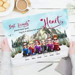 Personalised Best Friends Forever Never Apart Frameless Painting Friendship Room Decor Birthday Gift for Friends