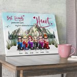 Personalised Best Friends Forever Never Apart Frameless Painting Friendship Room Decor Birthday Gift for Friends
