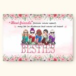 Personalizzato Best Friends Forever Never Apart Pittura senza cornice Anniversario Wall Decor Regalo di compleanno per gli amici