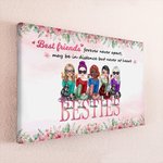 Personalizzato Best Friends Forever Never Apart Pittura senza cornice Anniversario Wall Decor Regalo di compleanno per gli amici