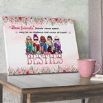 Personalizzato Best Friends Forever Never Apart Pittura senza cornice Anniversario Wall Decor Regalo di compleanno per gli amici