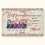 Personalised Best Friends Forever Never Apart Frameless Painting Friendship Home Decoration Birthday Gift for Friends