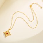 Personalizada de plata de ley Brujas Nudo Collar con Moonstone o Birthstone Celtic Cruz Bruja Joyería Navidad Halloween Regalo para las mujeres