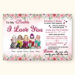 Personalized Thank You For Standing By My Side Frameless Painting Anniversary Wall Decor Birthday Gift for Friends