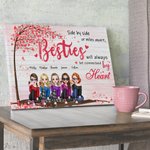 Personalised Side By Side Or Miles Apart Frameless Painting Friendship Home Decoration