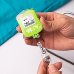 Gepersonaliseerde Medische Infuus Zak Glitter Badge Reel ID Naam Label Grappige Verpleegkundigen Week Gift voor Verpleegkundige Arts Medisch Personeel
